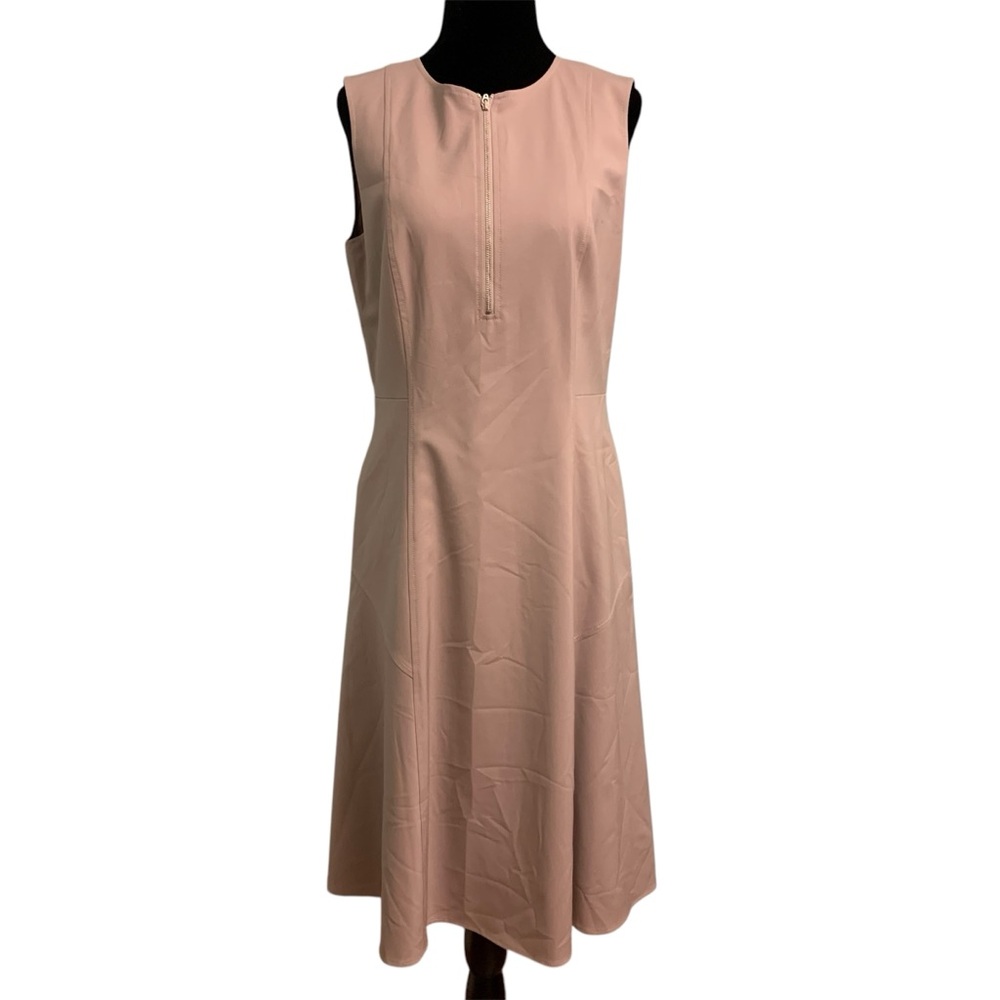 Lafayette 148 New York Audren Shift Dress taupe /beige wool dress size 4